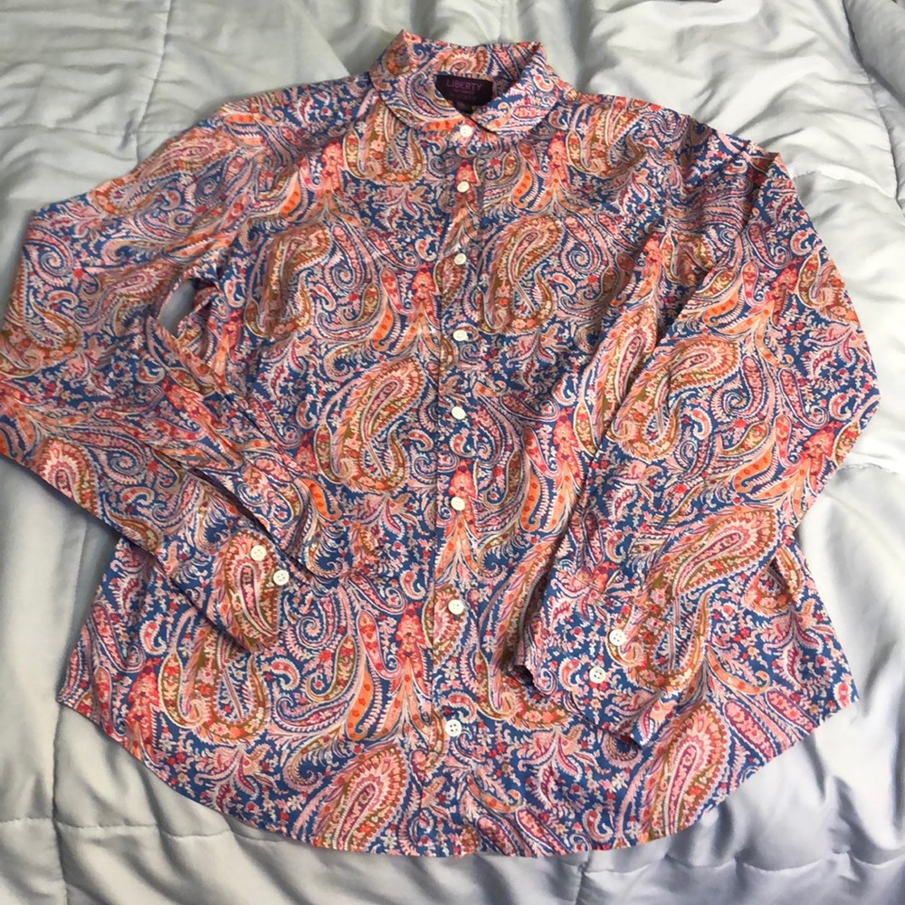 J crew paisley button down